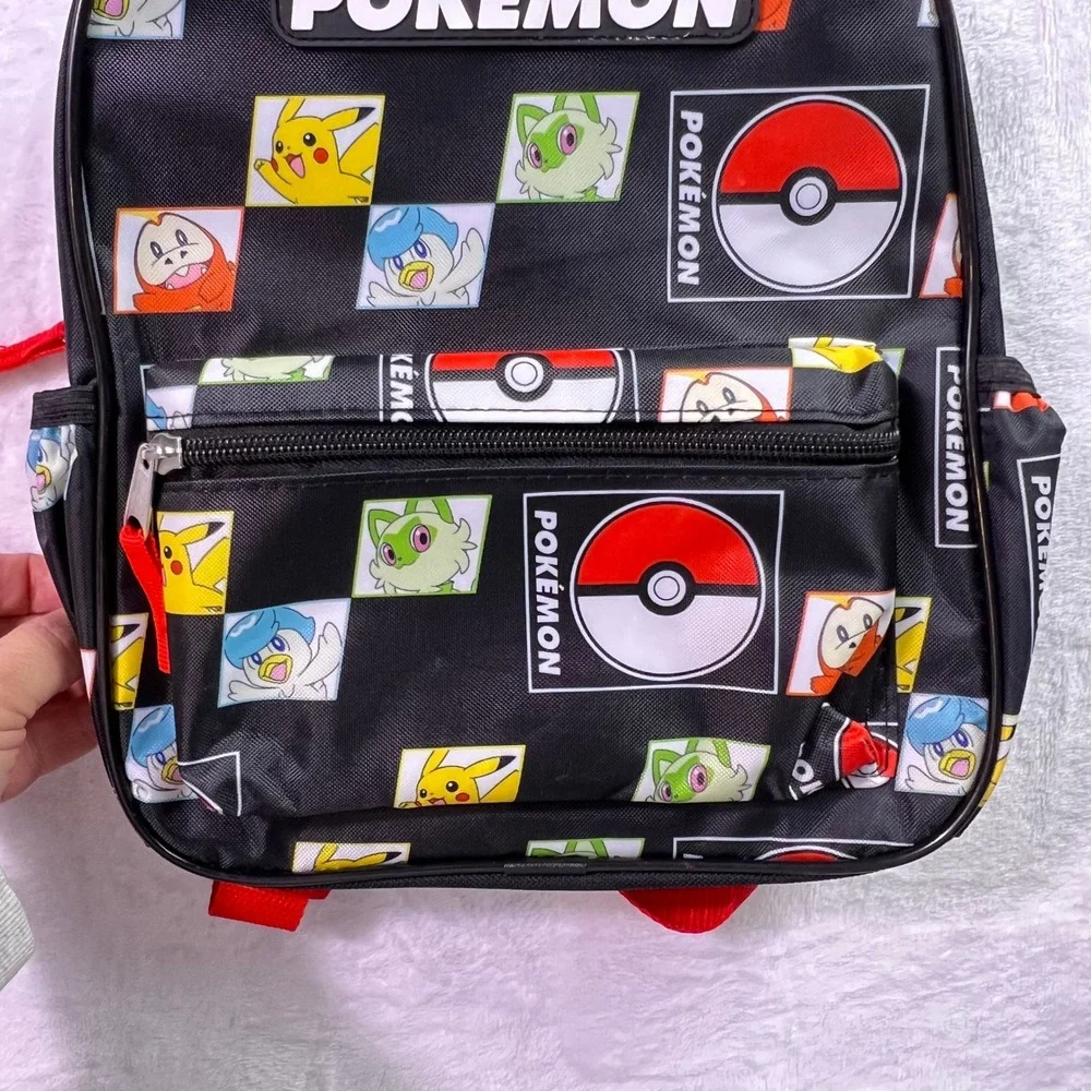 Pokemon Bioworld Mini Backpack Pikachu Sprigatito Quaxly Fuecoco Black NWT